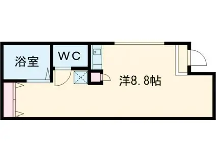 ジュエリーDミサワ(ワンルーム/1階)の間取り写真