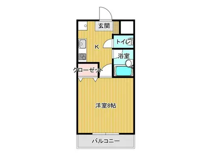 スペラーレ21(1K/2階)の間取り写真