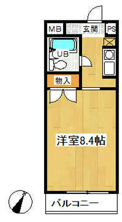海浜不動産第2ビル 4階階 間取り