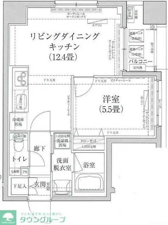 アイル プレミアム東向島 4階階 間取り