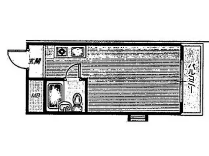 メゾン・ド・スラン(ワンルーム/1階)の間取り写真