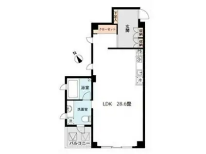 レグノ・フィーゴ駒場東大前(ワンルーム/3階)の間取り写真