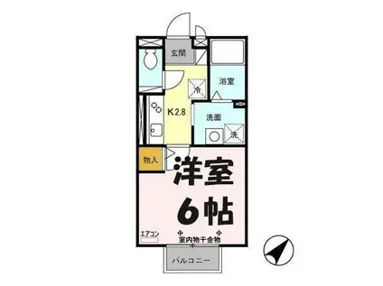 パル・コメット(1K/1階)の間取り写真