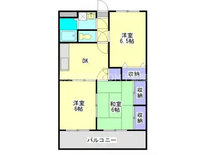 わかくさマンション(3DK/2階)の間取り写真
