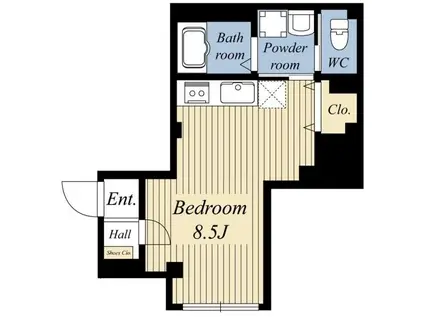 MYレジデンス(ワンルーム/1階)の間取り写真