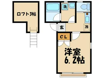 イデアルコート大塚(1K/2階)の間取り写真