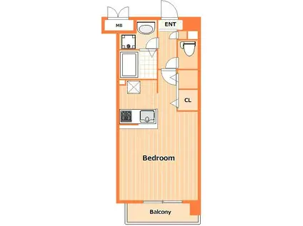 レ シルフィード(ワンルーム/4階)の間取り写真