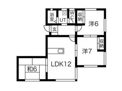 泉が丘YZ(3LDK/1階)の間取り写真