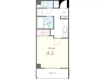 サンクチュアリ(1K/3階)の間取り写真