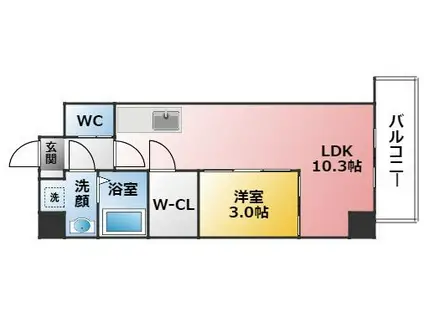 BMG RESIDENCE(1LDK/5階)の間取り写真