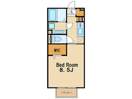 メゾン・ド・プランセス(1K/1階)の間取り写真