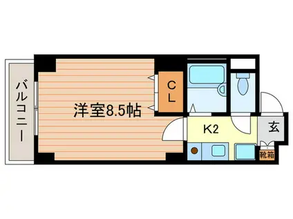 エル・アブラリ(1K/4階)の間取り写真