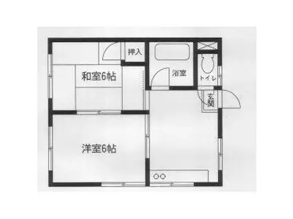 恭栄ビル(2DK/3階)の間取り写真