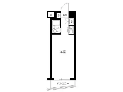 マイステージ世田谷若林(ワンルーム/4階)の間取り写真