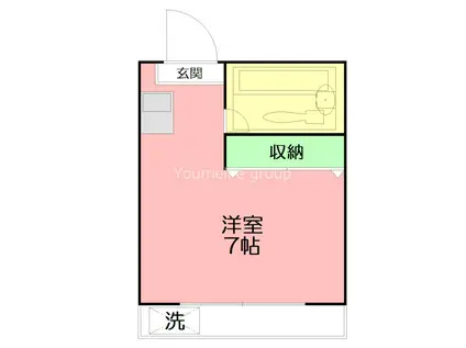 メゾン・ド・ブラン東海大学前(ワンルーム/2階)の間取り写真