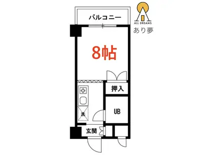 DRホームズ井土ヶ谷(1K/4階)の間取り写真