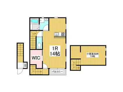 RESO・MAISON(ワンルーム/2階)の間取り写真