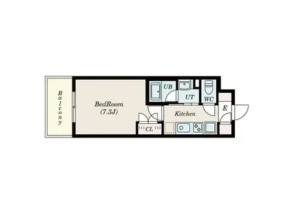 レーベスト平安(1K/5階)の間取り写真