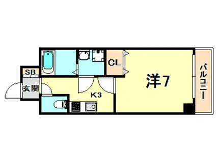 アルティス神戸(1K/5階)の間取り写真