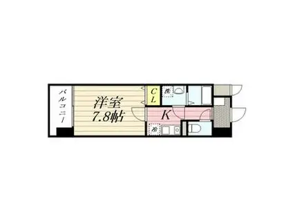 HF今池南レジデンスイースト(1K/9階)の間取り写真