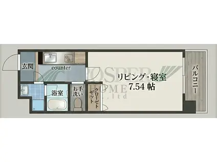 ARCENCIEL SQUARE FUKAEBASHI(1K/10階)の間取り写真