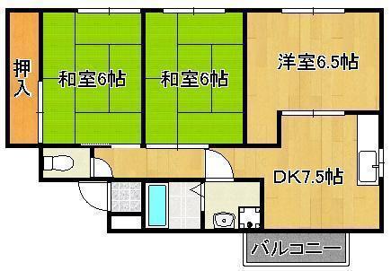 光興産中央ビル(3DK/4階)の間取り写真