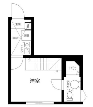 トモイエ レジデンス中野(1K/2階)の間取り写真