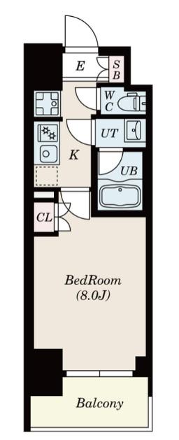 S-RESIDENCE北千住REIZ(1K/5階)の間取り写真
