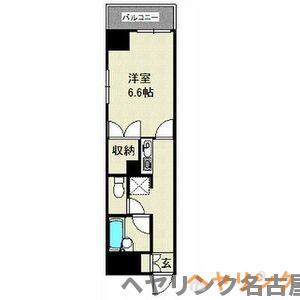 メゾンヤスフク(1K/5階)の間取り写真