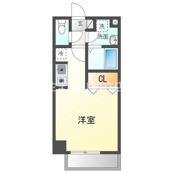 A・CITY三河安城南館(ワンルーム/2階)の間取り写真