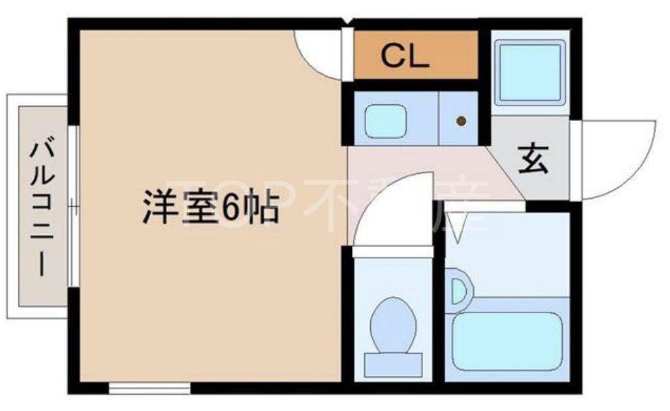 コナン西千葉(ワンルーム/3階)の間取り写真