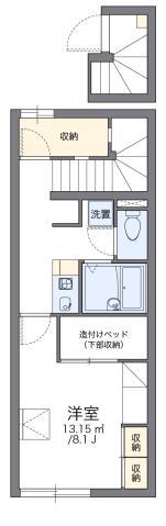 レオパレスるんた(1K/2階)の間取り写真