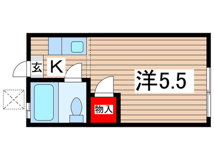 田中アパ-ト(1K/1階)の間取り写真