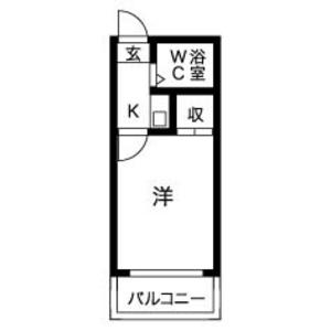 マイルストーン本陣II(1K/2階)の間取り写真