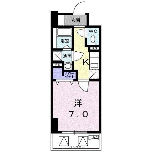 SASON(1K/9階)の間取り写真