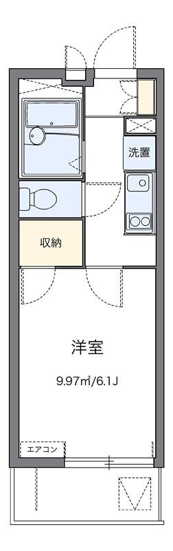 アルタ殿町(1K/1階)の間取り写真