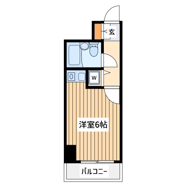 クリオ淵野辺参番館(ワンルーム/3階)の間取り写真