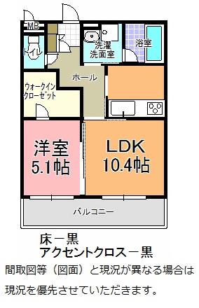 PREMIUM 30DOORS(1LDK/3階)の間取り写真