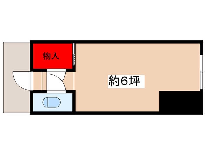 コーポK(ワンルーム/1階)の間取り写真