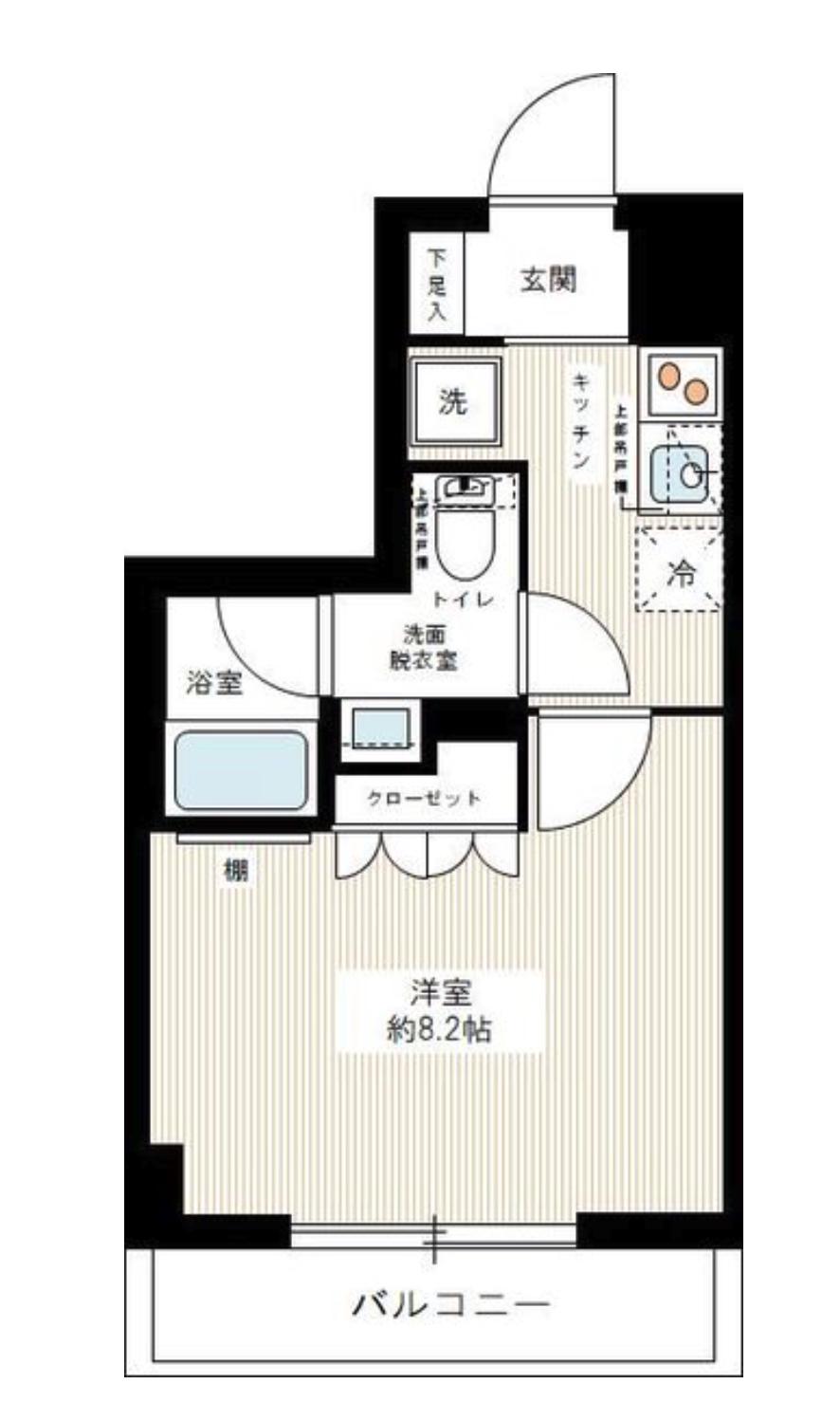 イアース練馬(1K/10階)の間取り写真