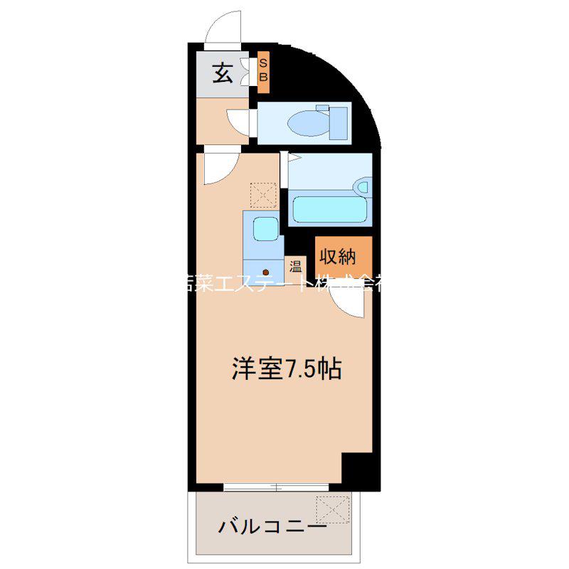 メゾンドコスモス(ワンルーム/4階)の間取り写真