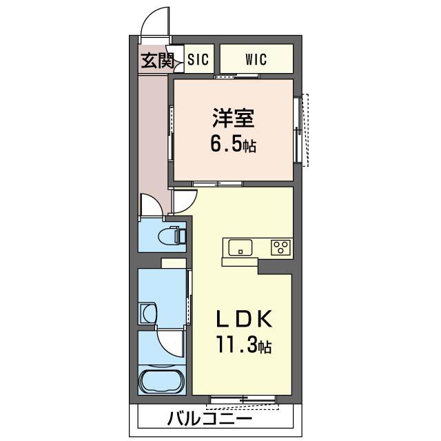 プレミール(1LDK/2階)の間取り写真
