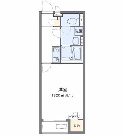 クレイノルーエ(1K/2階)の間取り写真