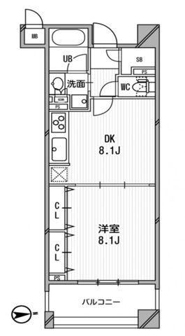 アーデン神保町(1LDK/3階)の間取り写真