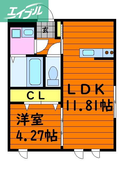 SARAH - サラ -(1LDK/1階)の間取り写真