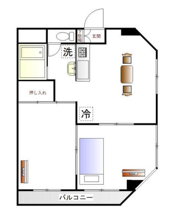YM西葛西2 ツインコート(2DK/3階)の間取り写真