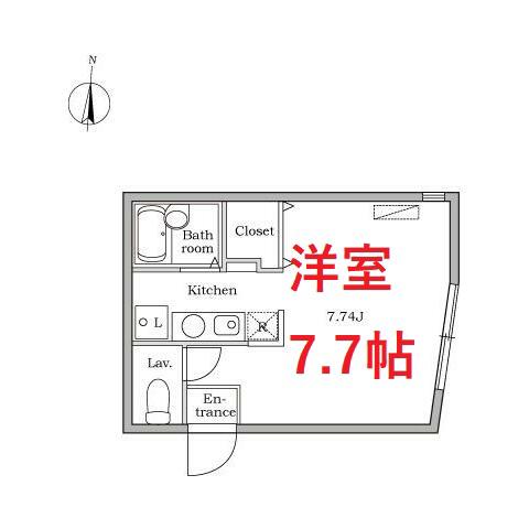 レジディア池上A棟(ワンルーム/1階)の間取り写真