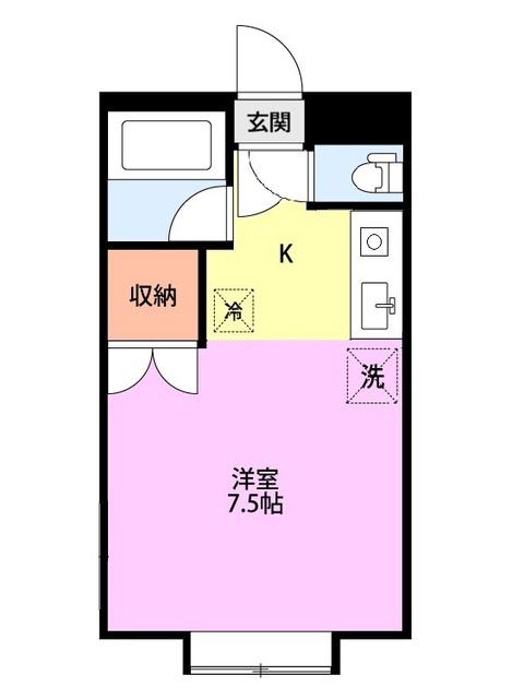サンシャイン暁(ワンルーム/3階)の間取り写真