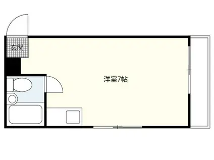三篠アルティメイトビル(1K/2階)の間取り写真