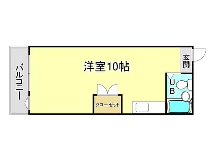 フォーラム21熊本I(ワンルーム/1階)の間取り写真